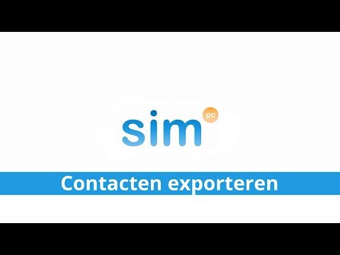 Contacten exporteren | SimPC Webmail