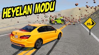 HEYELAN MODU // ÇILGIN DENEY // BeamNG.drive // HARD Crash