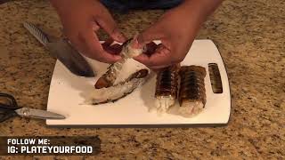 How to Split, Clean, Devein and Butterfly Lobster Tails | Knife Skills