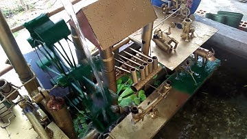 Thư giãn cùng tiểu cảnh guồng nước dân tộc #dangtrungvien#