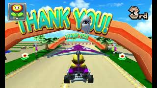 Banana Cup - Mario Kart 7 (Nintendo 3DS) 150cc (Wario driving Standard Kart)