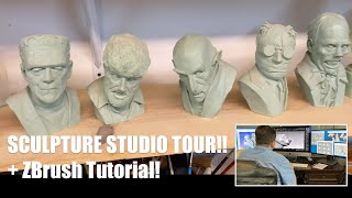 Tony Cipriano Studio Tour +  NEW Zbrush Course Sneak Peek! #zbrush #tutorial