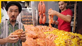 جولة طعام مجنونة في الرباط  🇲🇦 طعام الشارع الفريد من نوعه في المغرب