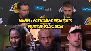 Lakers vs Magic Postgame Interviews x Highlights February 24 2026