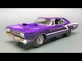 1969 Plymouth GTX Pro Street Hemi Drag Car 1/25 Scale Model Kit Build Review AMT1180