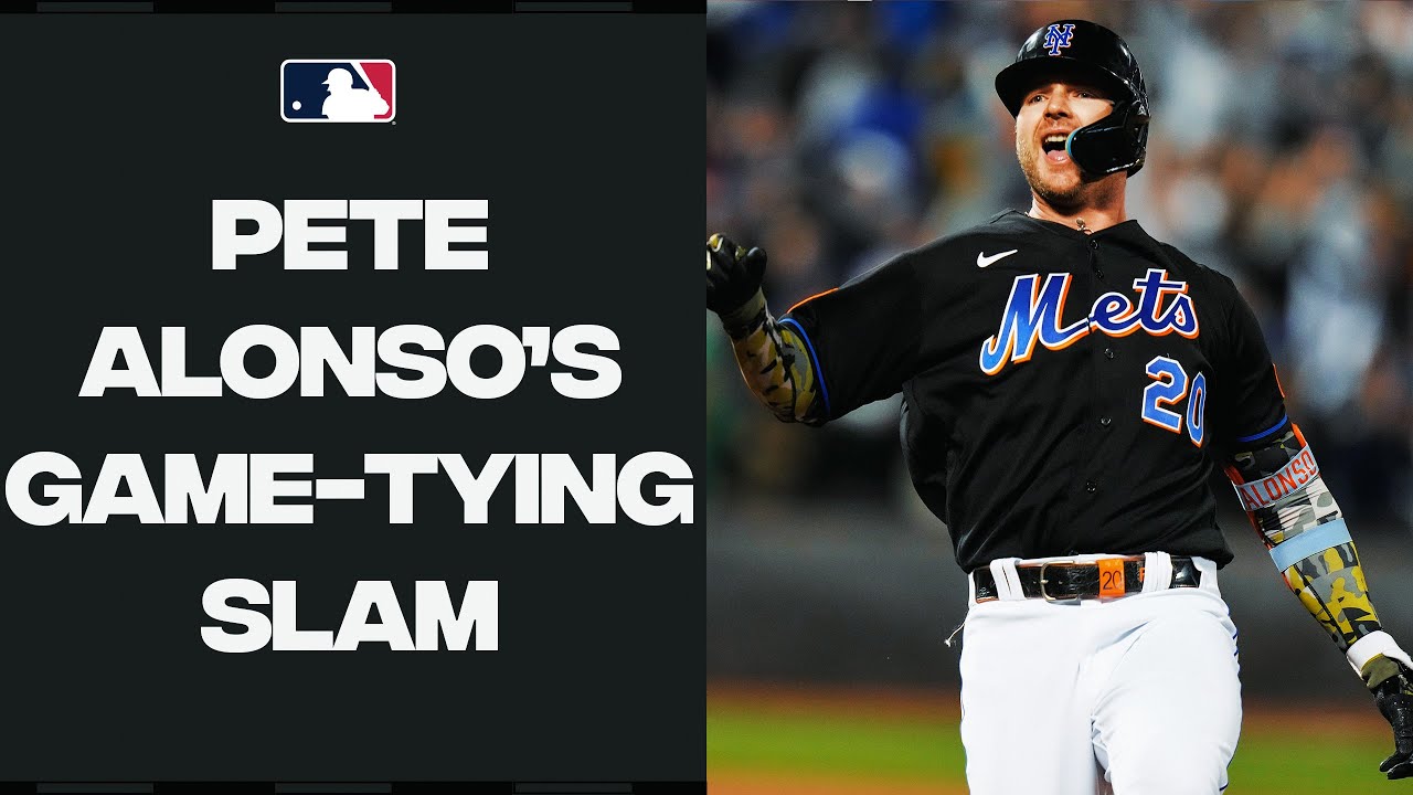 Pete Alonso s GIGANTIC Game tying GRAND SLAM YouTube Pete Alonso s GIGANTIC Game tying GRAND SLAM YouTube