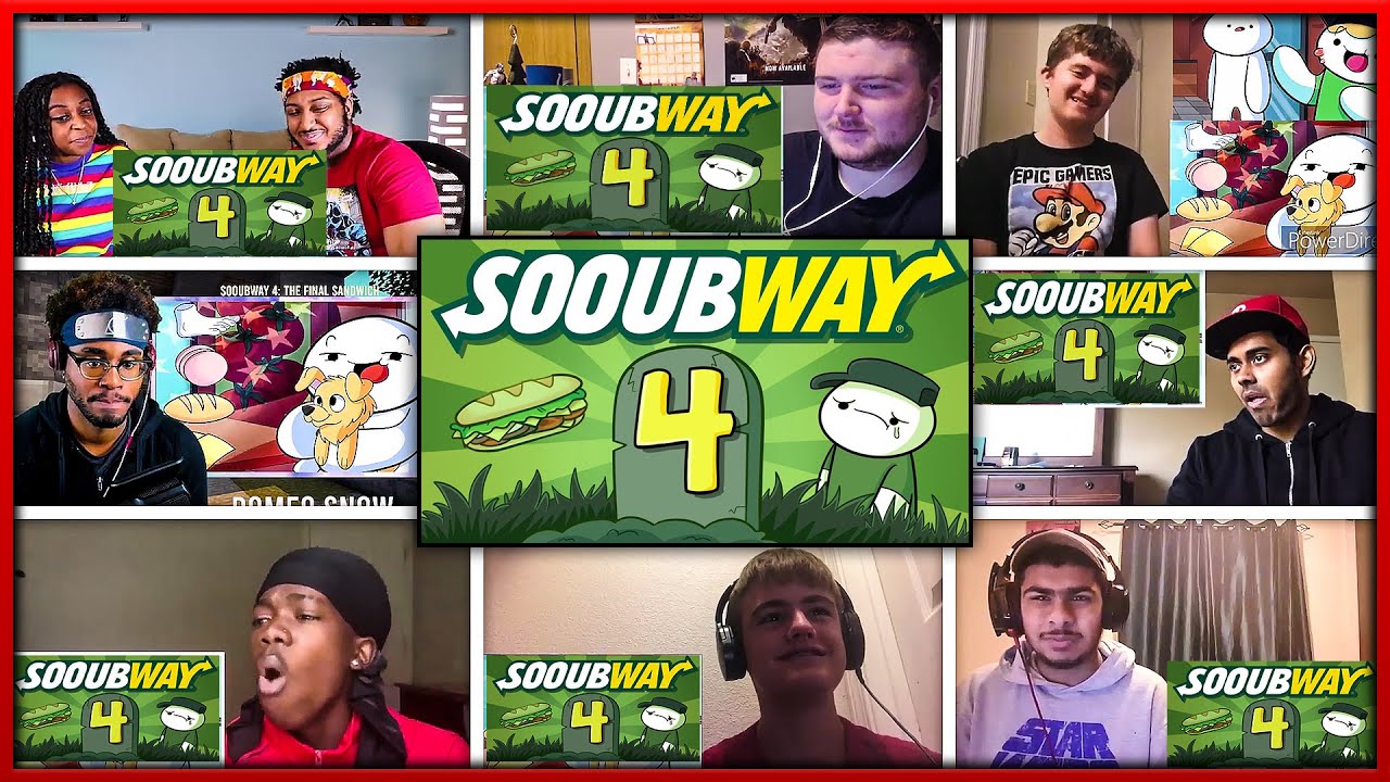 SOOUBWAY 4 The Final Sandwich TheOdd1sOut Animation Reactions Mashup