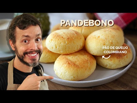 PANDEBONO - Receita do pão de queijo colombiano que é levemente adocicado