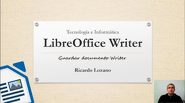 Cómo guardar un archivo en LibreOffice Writer