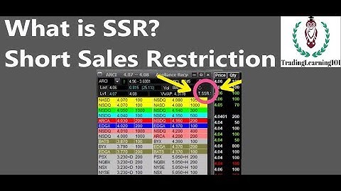 Short Sale Restriction SSR
