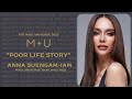 The poor life story of anna suengamiam miss universe thailand 2022 wow she is so good