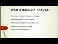 Discourse Analysis, Types,Elements,Importance,Text Complete In Urdu and Hindi