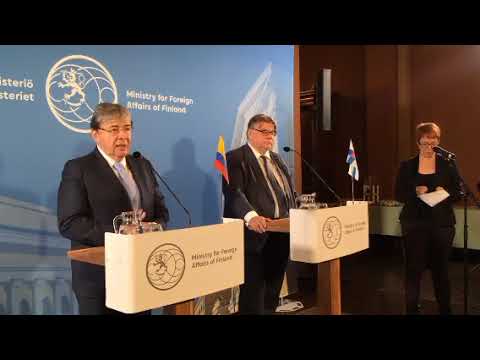 colombia map Rueda de prensa de los cancilleres de Colombia y Finlandia, Carlos Holmes Trujillo y Timo Soini