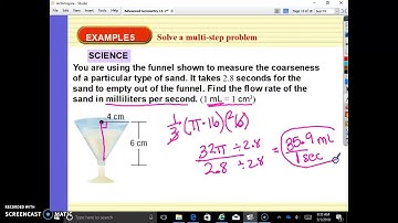 11.7 Volume of Pyramids and Cones Part 2