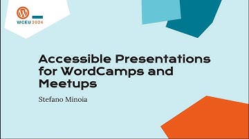 Accessible Presentations for WordCamps and Meetups