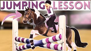 First Jumping Lesson with My NEW Eventer! II Star Stable Realistic Roleplay