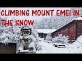 CLIMBING the 3000 meter Mount Emei in the SNOW