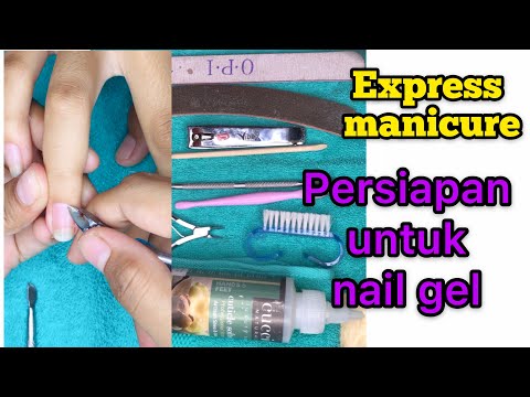 Express manicure // dry manicure sebelum gel polish