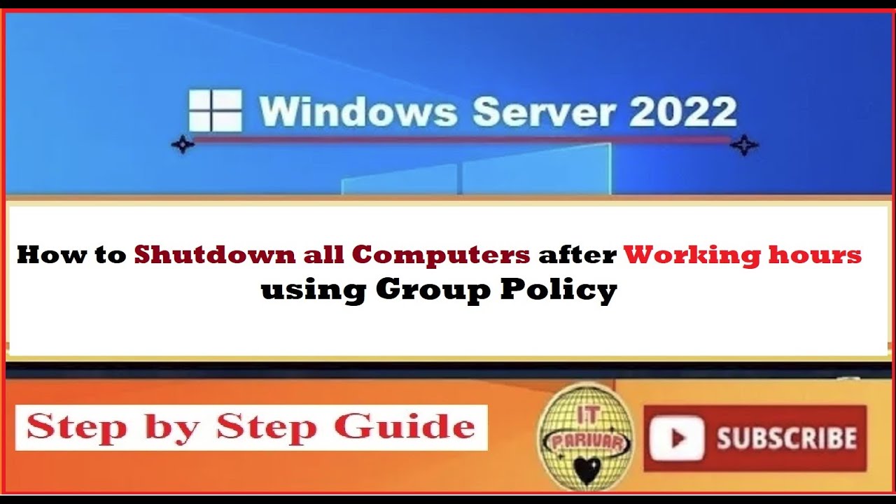 After working hours-Shutdown all computers using group policy - windows ...