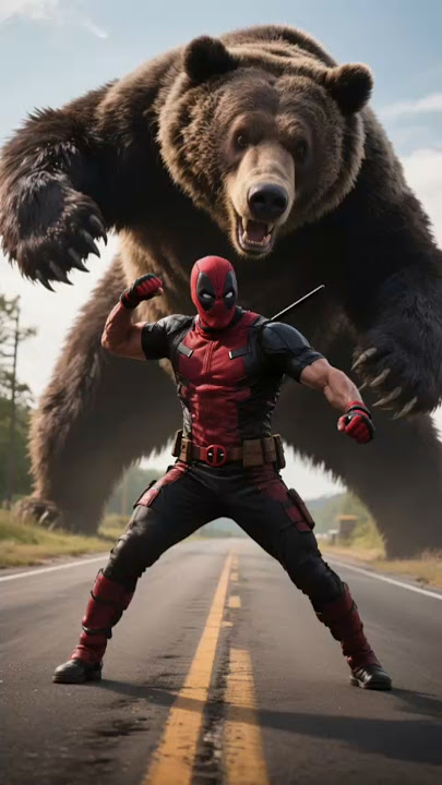 🔥👨🦯😈 Dare Devil vs Giant Bear 💥🧸