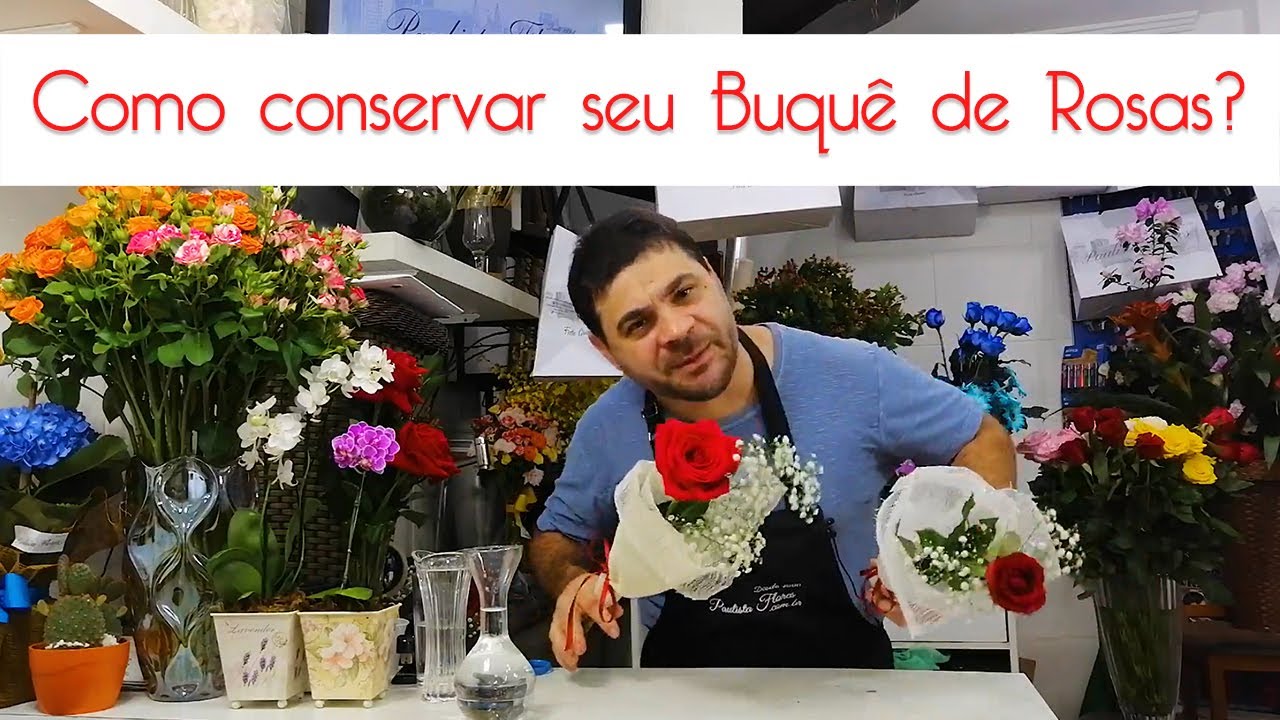 Como conservar seu buquê de rosas