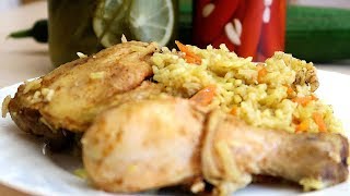 Рис с курицей в духовке Готовится просто Очень вкусно Рис с курицей в духовке Готовится просто Очень вкусно