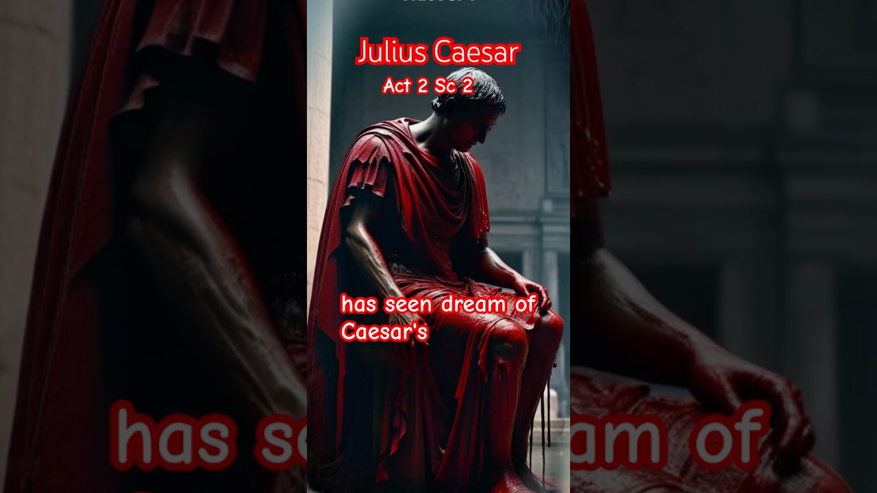 Shakespeare’s Julius Caesar act 2 scene 2,Calpurnia’s dream 