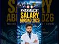 Pharmacy Career Abroad 2026 | Pharmacist salary & Job Scope in Abroad #shorts #ytshorts #fyp #yt