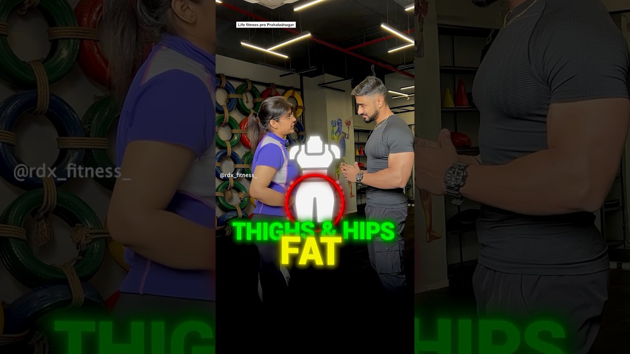 Sirf 30 Days Me Thigh aur Hip Fat Kam Karo  🤯Ye 5 Effective Home Workouts Se #thighfat #hipfatloss