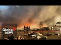 Massive fire breaks out at Dhaka airport's cargo terminal in Bangladesh, all flights suspended