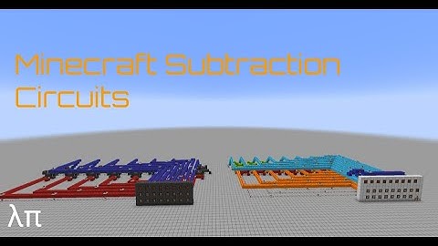 Minecraft Binary Subtraction Circuits