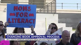 Education advocates protest bill requiring state review of books in libraries