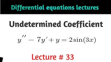 Undetermined Coefficients | Second Order Nonhomogeneous DE | Trigonometric Particular Solution