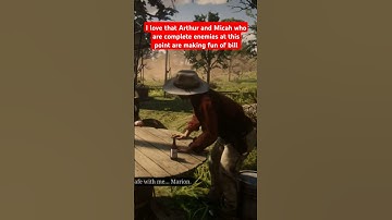 I love that Arthur and Micah who are complete enemies at this point are making fun of bill #rdr2