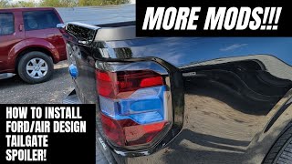 2022 Ford Maverick  Time for more Mods!  Tailgate spoiler install!