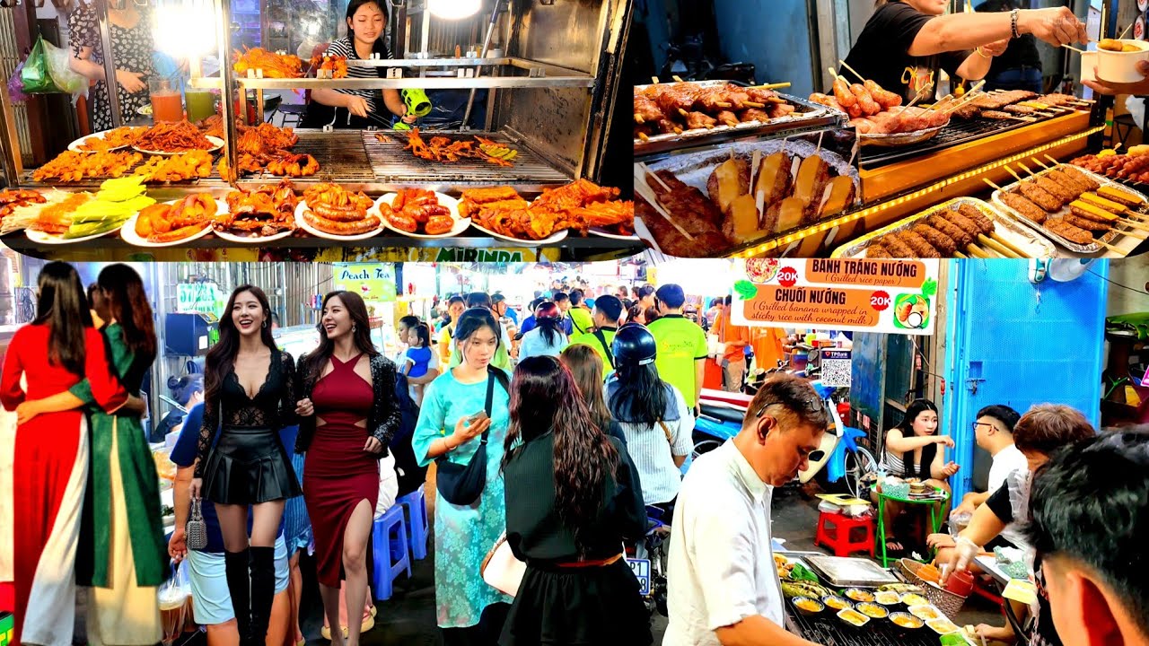 SÀI GÒN NÁO NHIỆT PHỐ ẨM THỰC HỒ THỊ KỶ ĐÔNG NGHẸT KHÁCH TÂY | THE BUSTLING FOOD STREET OF HO THI KY