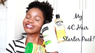 Natural Hair Starter Pack | Affordable Products for 4C Hair| Motswana Youtuber | Just kess
