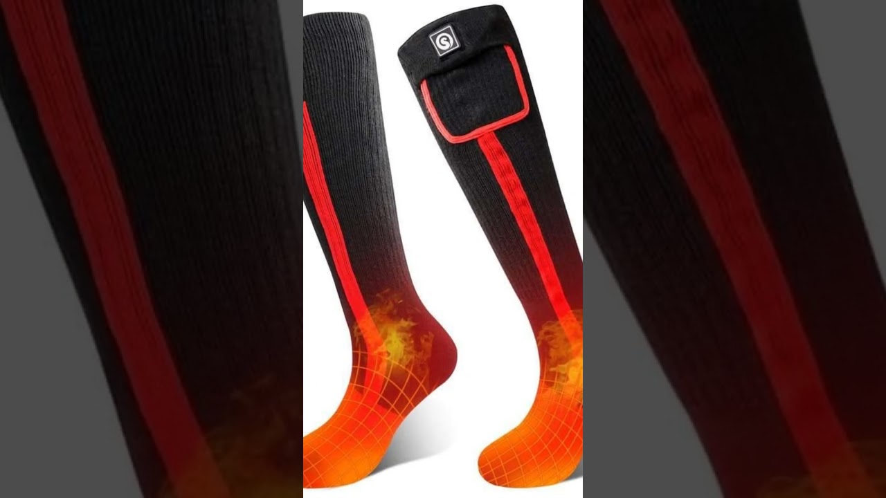 Rechargeable Thermal Ski Socks with 3-Zone Heating