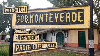 ESTACION GOBERNADOR MONTEVERDE FERROCARRIL PROVINCIAL - JORNADA DE TRABAJO-EL TREN NOS UNE- PARTE 1