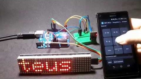 Arduino WiFi 控制 MAX7219 訊息滾動