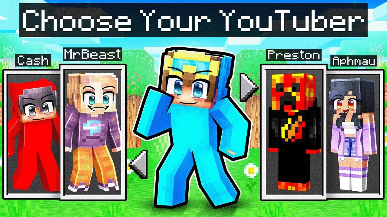 Minecraft, But You Can Choose Your YOUTUBER!