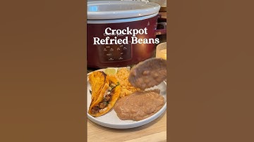 STOP Making Refried Beans Without These 2 Ingredients! ⚠️🧈🧅#crockpot #slowcooker