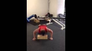 AFL Training - On/Off Box Push Up