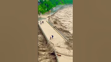 Thumbnail of Huge flood 😱#flooded #floodwarning #youtubeshorts #shorts #PureNepali #2022 watch full vedio