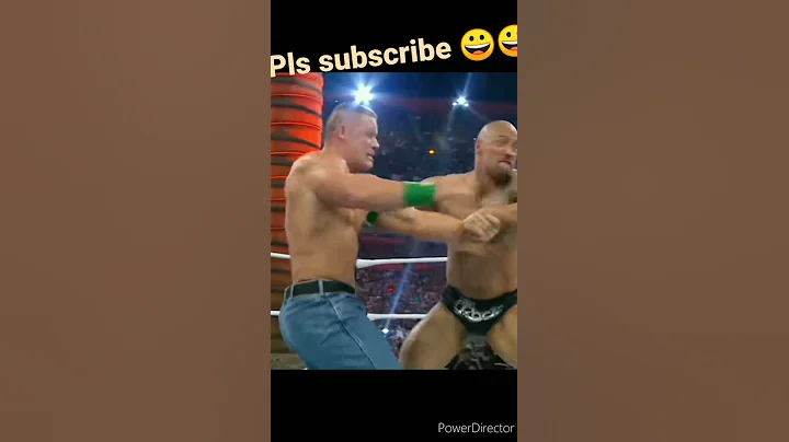 The rock vs John cena