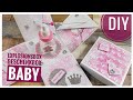 Explosionsbox Baby girl / Mädchen Geburt Anleitung 10 cm Geschenkschachtel DIY [Tutorial | deutsch]