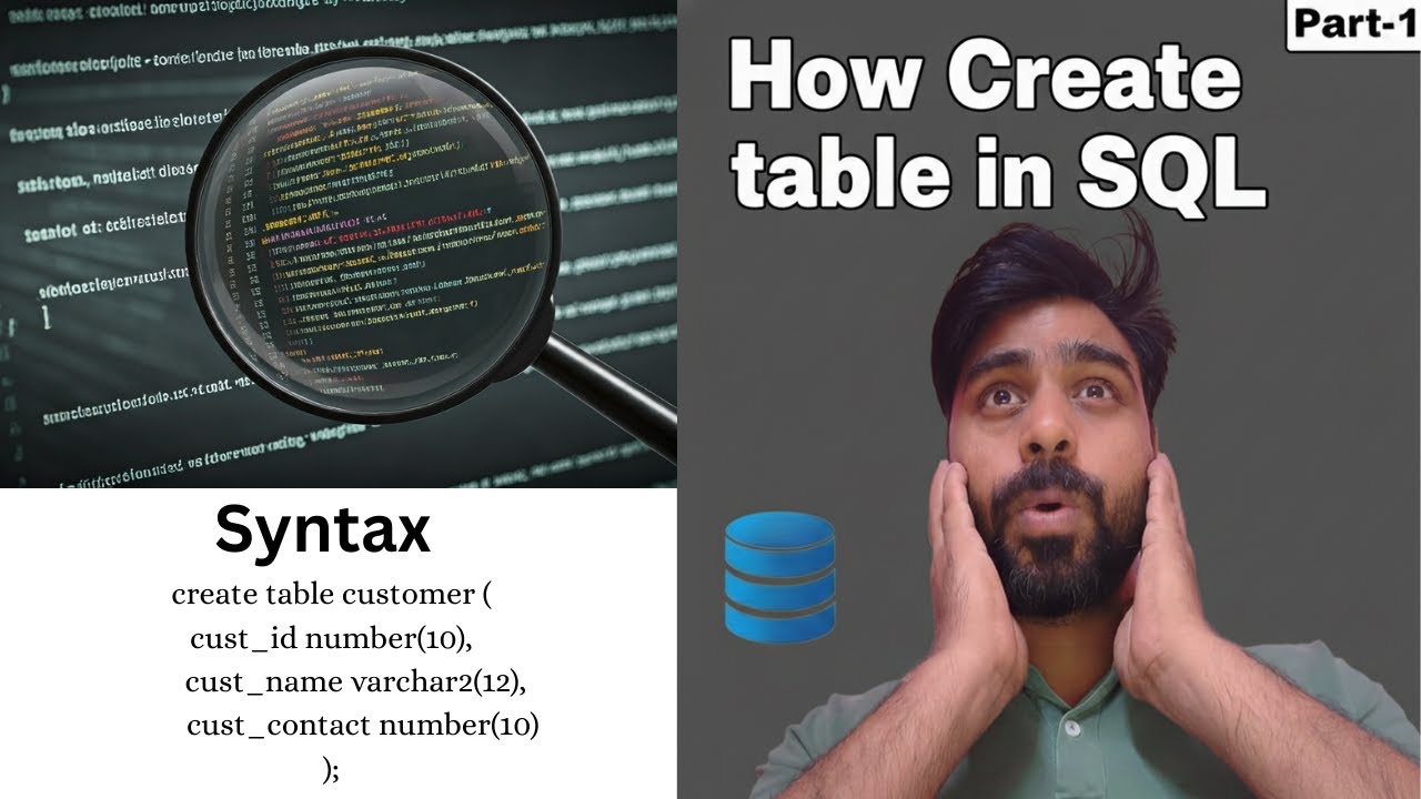 Create Tables in SQL | Simple Explanation for Beginners - YouTube