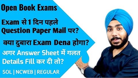 DU-SOL Open Book Exams में एक ही एग्ज़ाम 2 बार ? | SOL | REGULAR | NCWEB | Jasmeet Classes