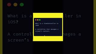 What is a ViewController in iOS