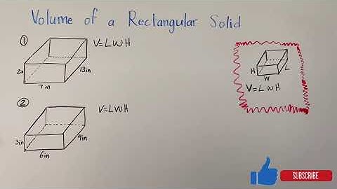 Volume of a rectangular solid